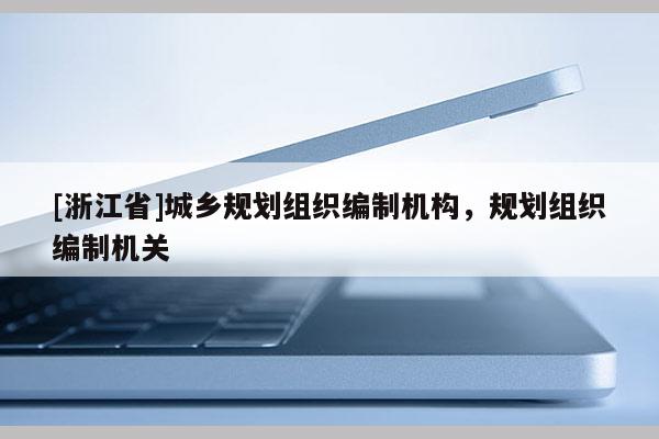 [浙江省]城乡规划组织编制机构，规划组织编制机关