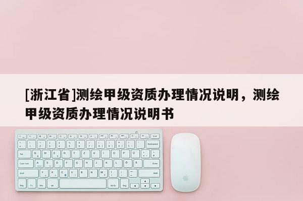 [浙江省]测绘甲级资质办理情况说明，测绘甲级资质办理情况说明书