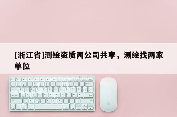 [浙江省]测绘资质两公司共享，测绘找两家单位