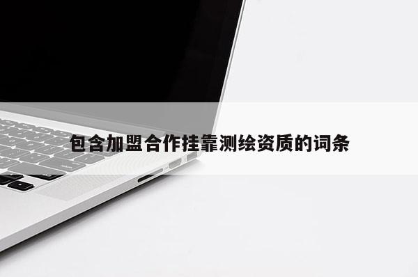 包含加盟合作挂靠测绘资质的词条