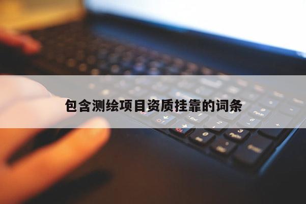 包含测绘项目资质挂靠的词条