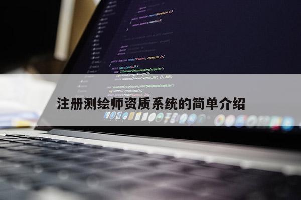 注册测绘师资质系统的简单介绍
